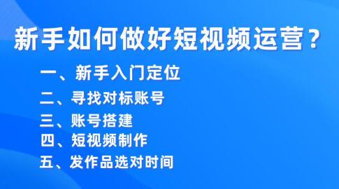 抖音幹貨分(fēn)享：新手如何做好短視頻(pín)運營？